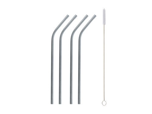 Stainless steel Straws - 21,5 cm - 5 pc