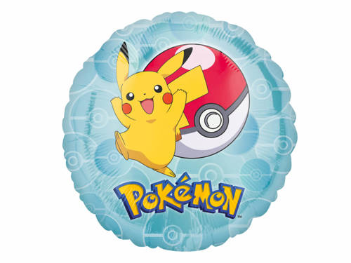 Standard "Pokemon" Foil Balloon Round - 43 cm - 1 pc