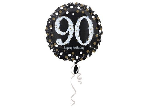 Standard Silver Celebration 90 Foil Balloon, round - 43 cm