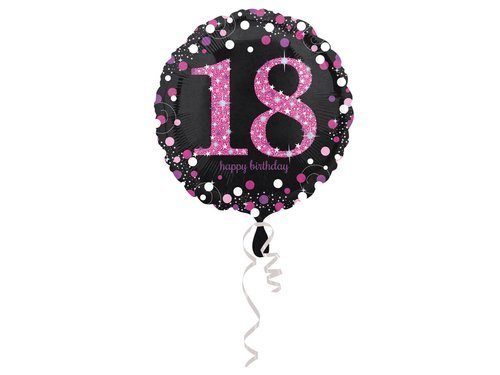 Standard pink Celebration 18 Foil Balloon - 43 cm - 1 pc