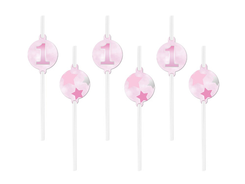 Stars straws - 6 pcs