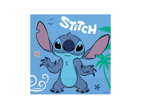 Stitch & Angel birthday napkins - 33 cm - 20 pcs.