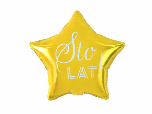 Sto Lat Star Foil Balloon - 48 cm - 1 pc