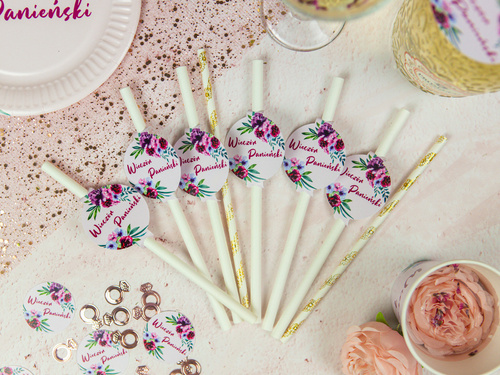 Straws for a bachelorette party - 6 pcs.