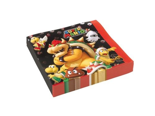 Super Mario Bros Napkins - 33cm - 20 pcs