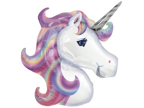 SuperShape Pastel Unicorn Foil Balloon 83 x 73cm - 1 pc