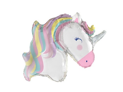 SuperShape Rainbow Unicorn Foil Balloon 106 cm - 1 pc