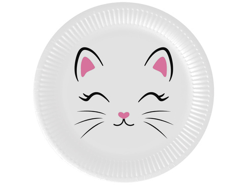 Sweet Kitty Plates - 18 cm - 6 pcs