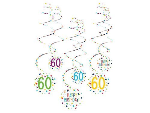 Swirl Decorations 60 Confetti - 6 pc