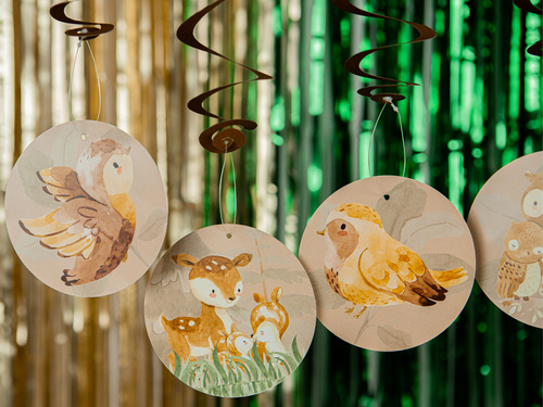 Swirl Decorations Forest Animals - 6 pcs