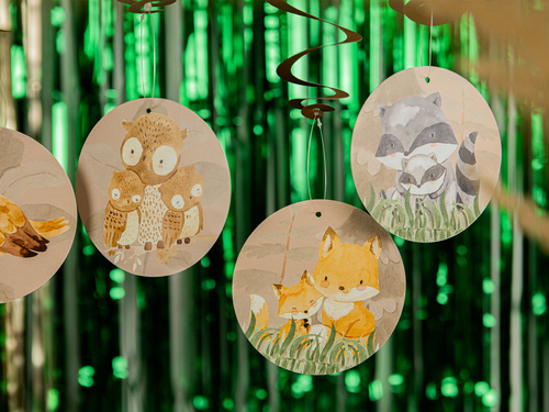 Swirl Decorations Forest Animals - 6 pcs