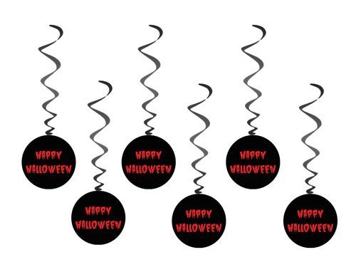 Swirl Decorations Halloween - 6 pcs