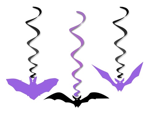 Swirl Halloween Decorations - 3 pcs