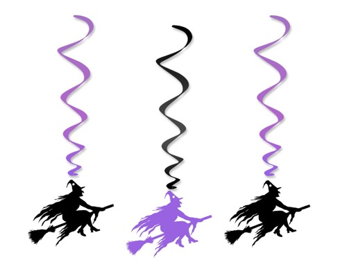 Swirl Halloween Decorations - 3 pcs