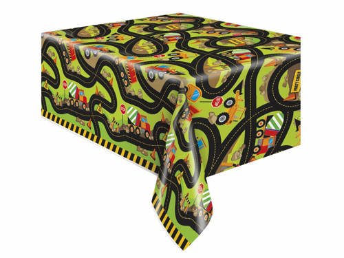 Tablecover Construction Party - 213x137 cm - 1 pc