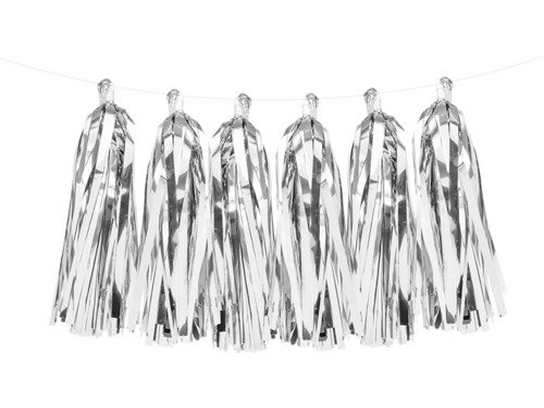 Tassel Garland Silver - 150 cm - 1 pc