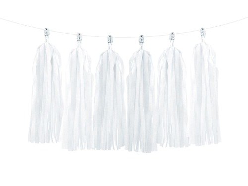 Tassel Garland White - 150 cm - 1 pc