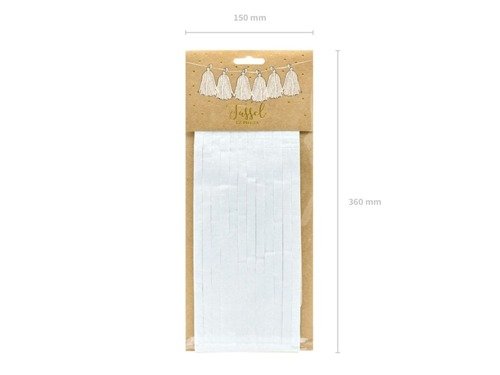 Tassel Garland White - 150 cm - 1 pc