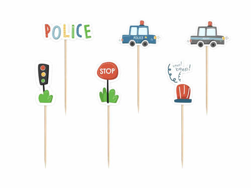 Toppers Police - 6 pcs