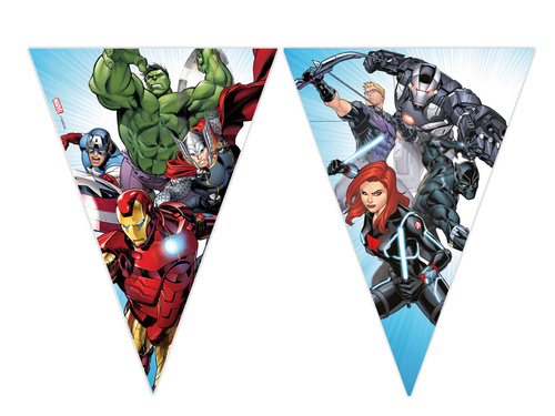 Triangle flag banner Avengers - 1 pc