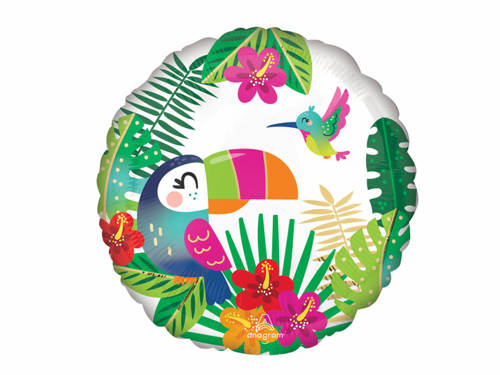 Tropical Paradise Foil Balloon 43cm - 1 pc