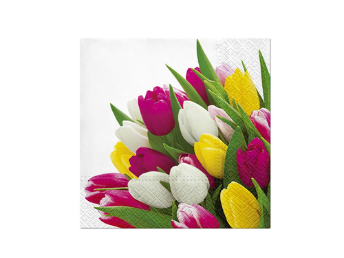 Tulip Bouquet napkins - 33 cm - 20 pcs.