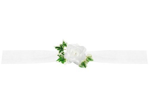 Tulle garland, white - 1,7 m - 1 pc