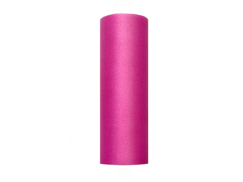 Tulle on roll 15 cm x 9 meters - fuchsia - 1 pc