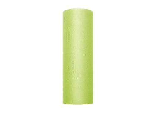 Tulle on roll 15 cm x 9 meters - light green - 1 pc