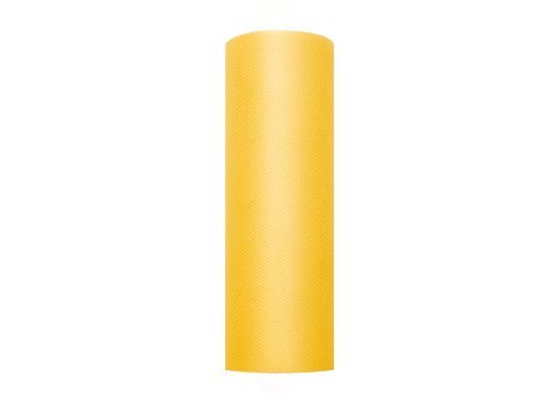 Tulle on roll 15 cm x 9 meters - yellow - 1 pc