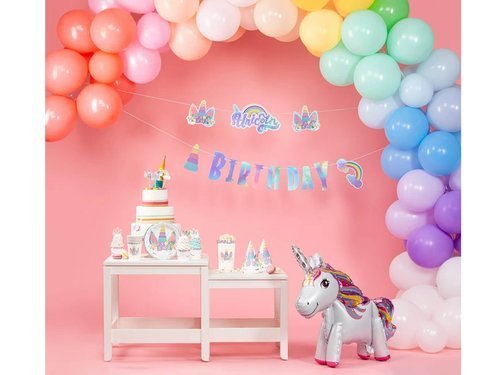 Unicorn Birthday banner - 250 cm - 1 pc