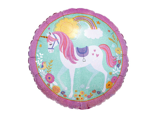 Unicorn Foil Balloon 43cm - 1 pc