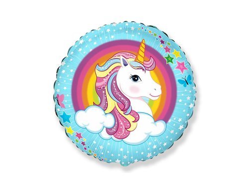 Unicorn Foil Balloon 46cm - 1 pc