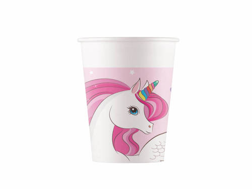 Unicorn birthday cups - 200 ml - 8 pcs.