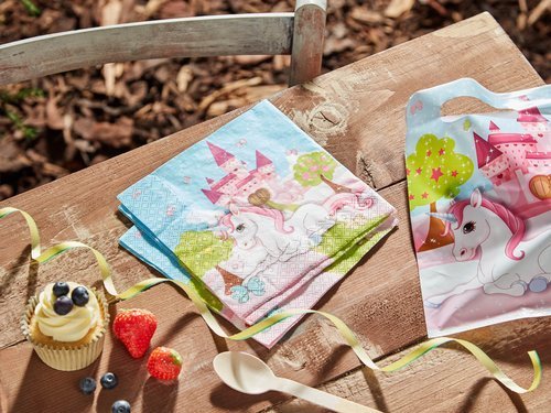 Unicorn birthday napkins - 33 cm - 20 pcs.