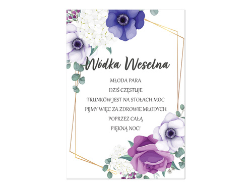 Vodka wedding labels, 9 pcs