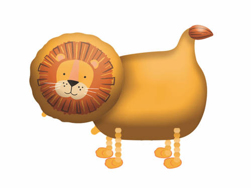 Walking Balloon Lion Foil - 59 cm x 96 cm - 1 pc