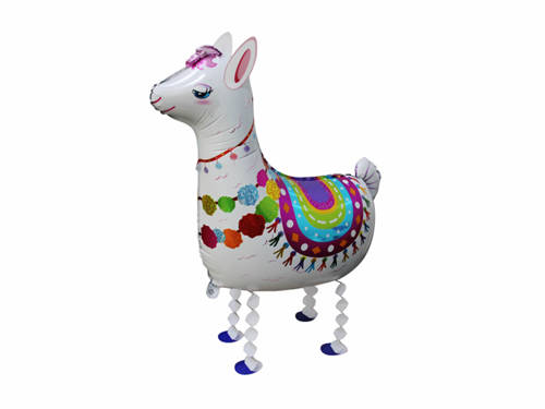 Walking Llama Foil Balloon - 75 cm - 1 pc