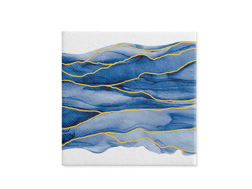 Watercolor waves napkins - 33 cm - 20 pcs