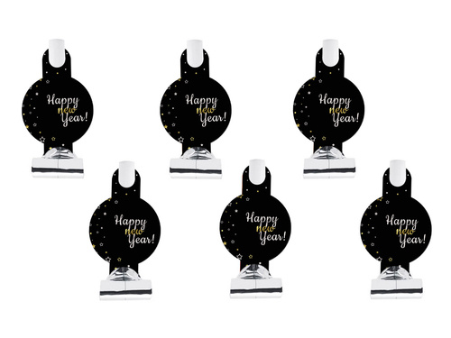 Whistles Happy New Year - 6 pcs