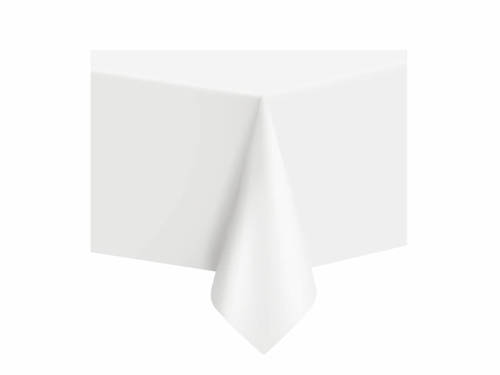 White Tablecover - 137 x 274 cm - 1 pc