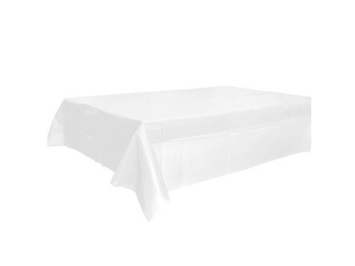 White foil tablecloth - 120 x 140 cm - 1 pc.