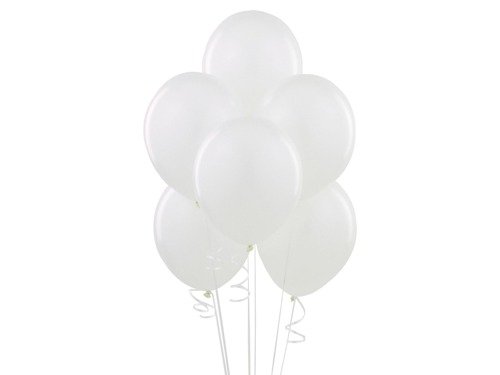 White pastel balloons - 11'' - 100 pcs.