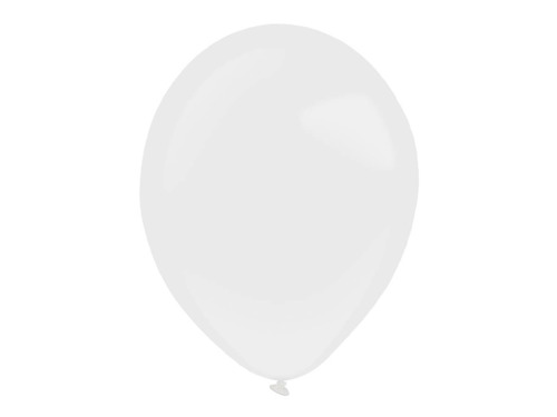 White pastel balloons - 14'' - 50 pcs.