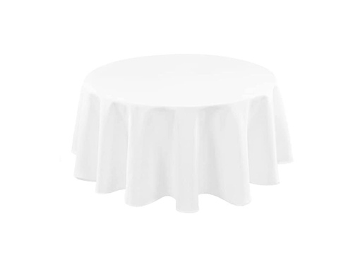 White round tablecloth - 230 cm - 1 pcs.