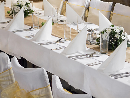 White tablecloth - 180 x 300 cm - 1 pc.