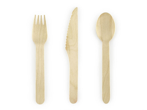 Wooden cutlery Woodland - 16 cm - 18 pcs.