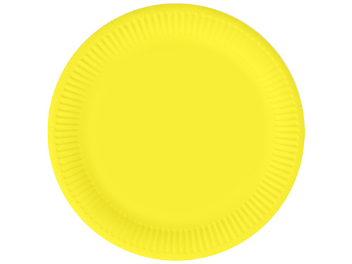 Yellow Paper Plates - 18 cm - 6 pcs