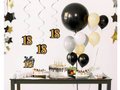 18th Swirls Decorations - 3 pcs