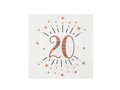 20 years ages napkin - 33 cm - 10 pcs.